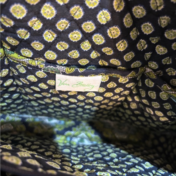 Vera Bradley womens Cambridge quilted laptop bag green - Picture 4 of 6